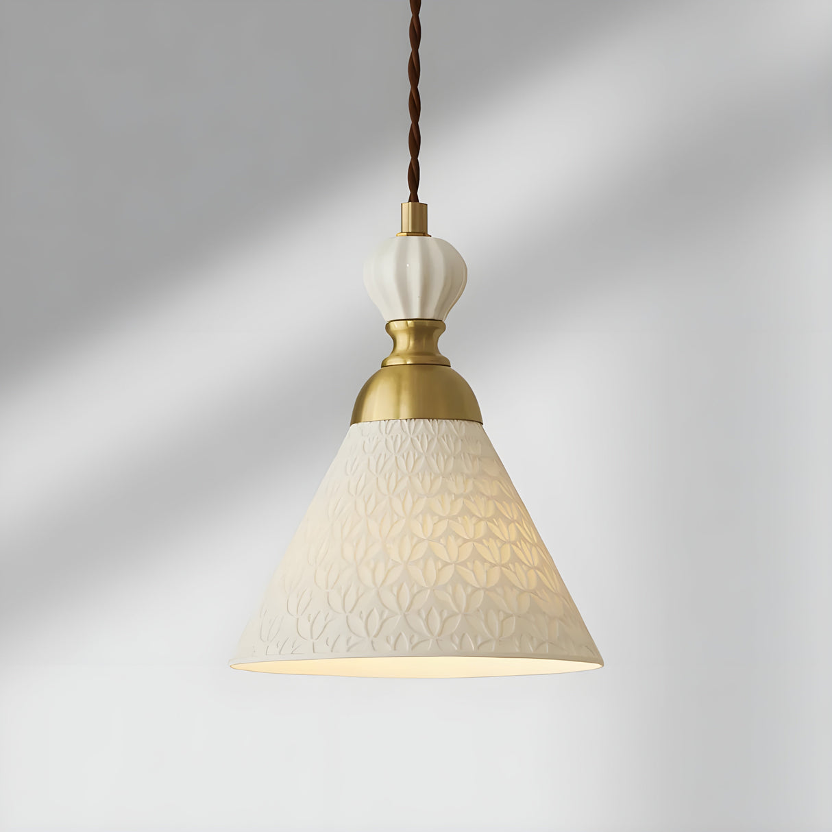 FleurBrass Light - Modern Japansk Transparent Hänglampa Carvallo