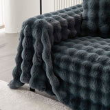 Luxe Ripple Faux Fur Sofföverdrag - Modernt, Stilrent & Hållbart Soffaskydd Carvallo