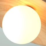 Elegant Trä Taklampa 1-Ljus Mini Semi-Flush Mount Hallbelysning Carvallo