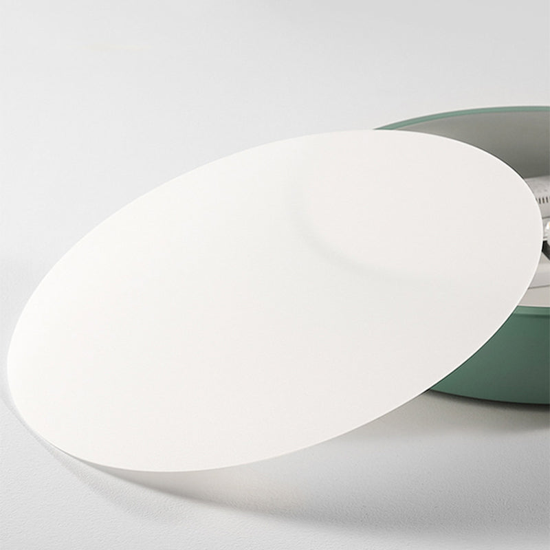 Modern LED Taklampa för Sovrum - Akryl och Metall Rund Inbyggnadsbelysning Carvallo