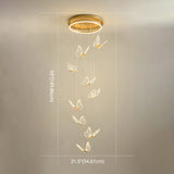 Glänsande Spiral LED Hänglampa i Guld Carvallo