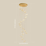 Glänsande Spiral LED Hänglampa i Guld Carvallo