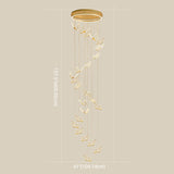 Glänsande Spiral LED Hänglampa i Guld Carvallo