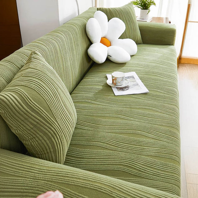 Jacquard Stretch Full-Cover Anti-scratch Soffaöverdrag Mjuk Djurvänlig Carvallo