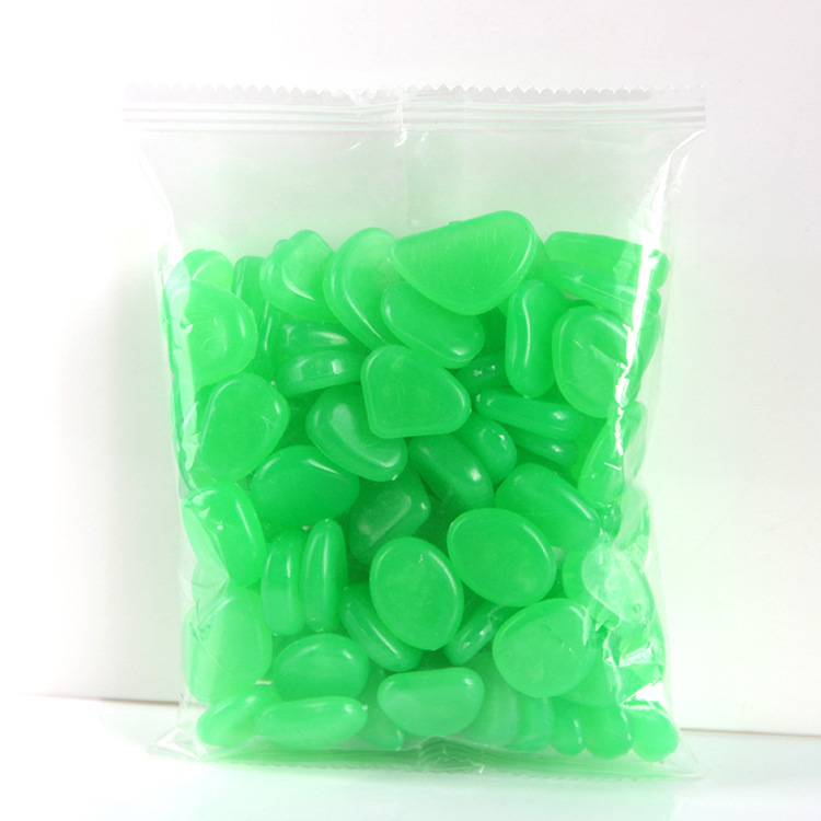 Lysande stenar för trädgård & dekoration – Fosforescerande småstenar i olika färger Carvallo