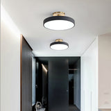 Flush Round Taklampa | Modern LED Armatur | Mjuk Glow | Metall & Akryl Carvallo
