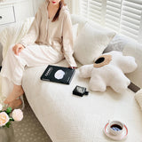 Minimalist All-Season Solid Cotton Geometric Sofföverdrag Carvallo