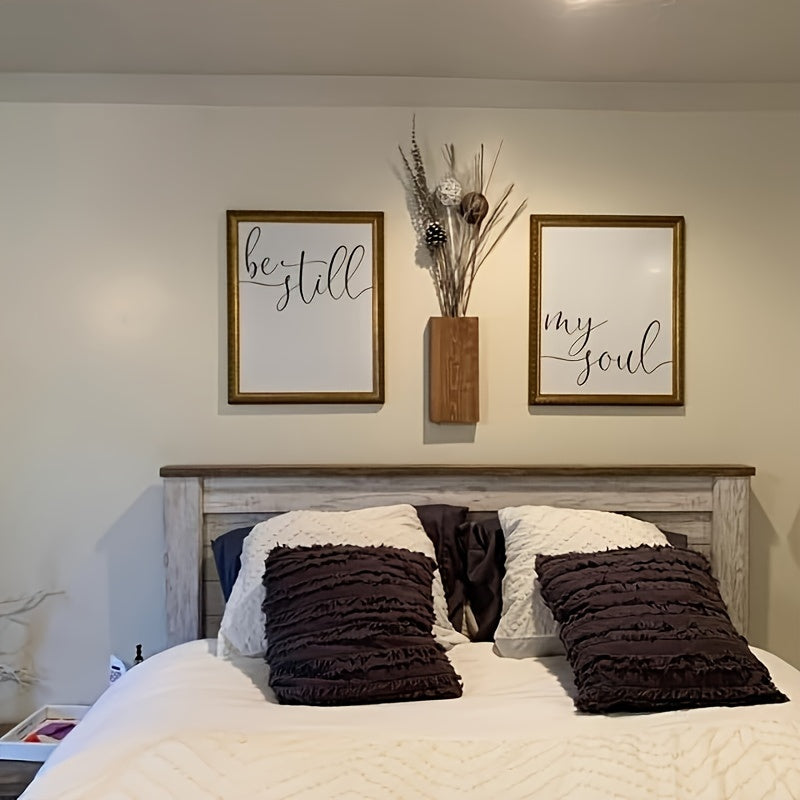 Rustik väggvas i trä - Naturlig atmosfär för varje inredning Carvallo