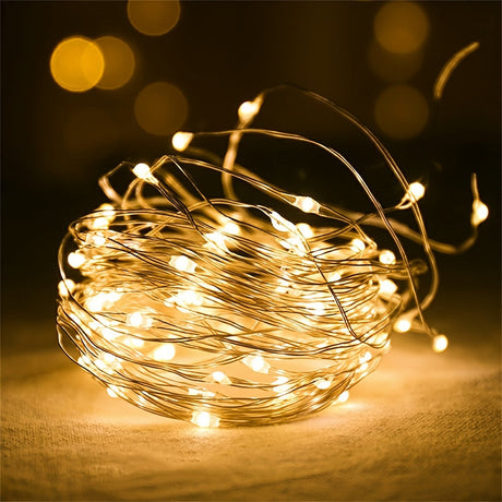 TwinkleWire - USB LED Koppartråd Ljuslina, Flerfärgad Dekoration Carvallo