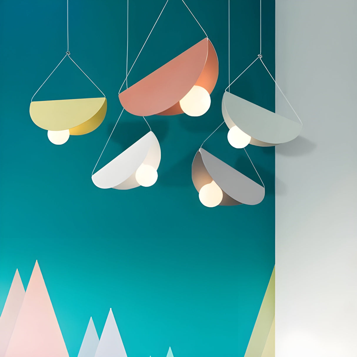 SparkLite Ljus - Fållad Metall Hängande Taklampa Carvallo