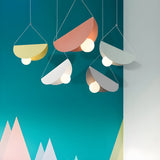 SparkLite Ljus - Fållad Metall Hängande Taklampa Carvallo