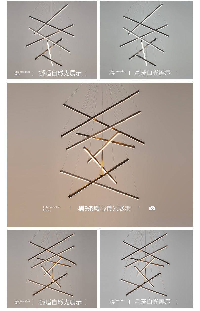 Svart LED Hänglampa Stil Minimalistisk Metall för Lobby Carvallo