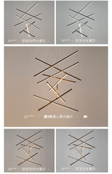 Svart LED Hänglampa Stil Minimalistisk Metall för Lobby Carvallo