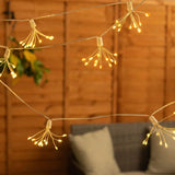Utomhus solenergi fairy lights med LED stjärnexplosioner Carvallo