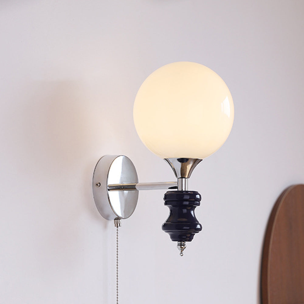 Fransk Medeltida Vintage Bauhaus Vägglampa Carvallo