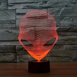 CosmicGlow - 3D Sänglampa med Svart Bas och 7 Färger LED Belysning Carvallo