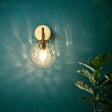 Vägglampa Modern Glas Globe Sconce Guld Finish Carvallo