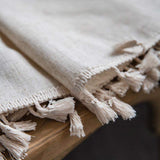 Boho Tussle Beige Ljusfilter Gardin Carvallo