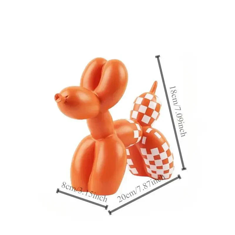 Carvallo Ballonhund Skulptur | Modernt Nordiskt Design | Dekoration av Resin | För Vardagsrum, Kontor & Presentidéer Carvallo