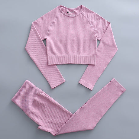 Träningsset Med Valfri Topp Dam-Personligt-BB-Tights & Topp-Ljus lila-S-Hemnix