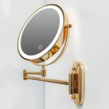 GlamGlow Mirror - Återuppladdningsbar, hopfällbar förstoring-LED-makeup-spegel Carvallo