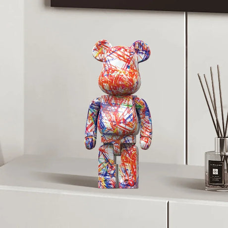 Graffiti Bear Figur Figur 10 Tum Abstrakt Djur Heminredning Förvaringsburk Carvallo