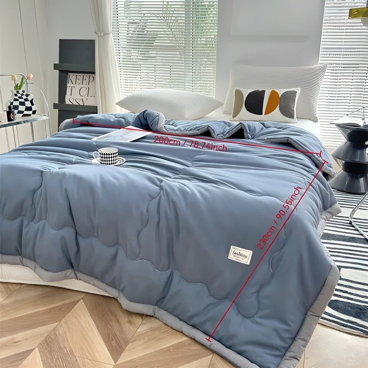 Lätt täcke för sommaren – Andas & Mångsidig | För soffa, säng & resor Carvallo