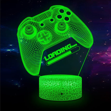 3D LED Lampa Gamer-Barn-BB-Xbox Kontroller-Hemnix
