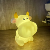 CowGlow - Söt Ko Nattlampa med Batteri för Barnrum Dekoration Carvallo