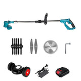 Trådlös & Hopfällbar Grästrimmer 36V – Justerbar Höjd, Hjul & 3 Bladtyper-trimmer-VaruZ-Hemnix
