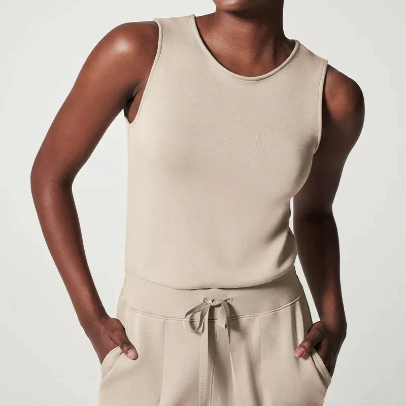 Dam Jumpsuit Elegant Långärmad Mjuk Polyester med Midjebälte