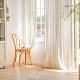 Randig Semi-Svart utelämning Gardin Hålig Tassel Draperier Carvallo