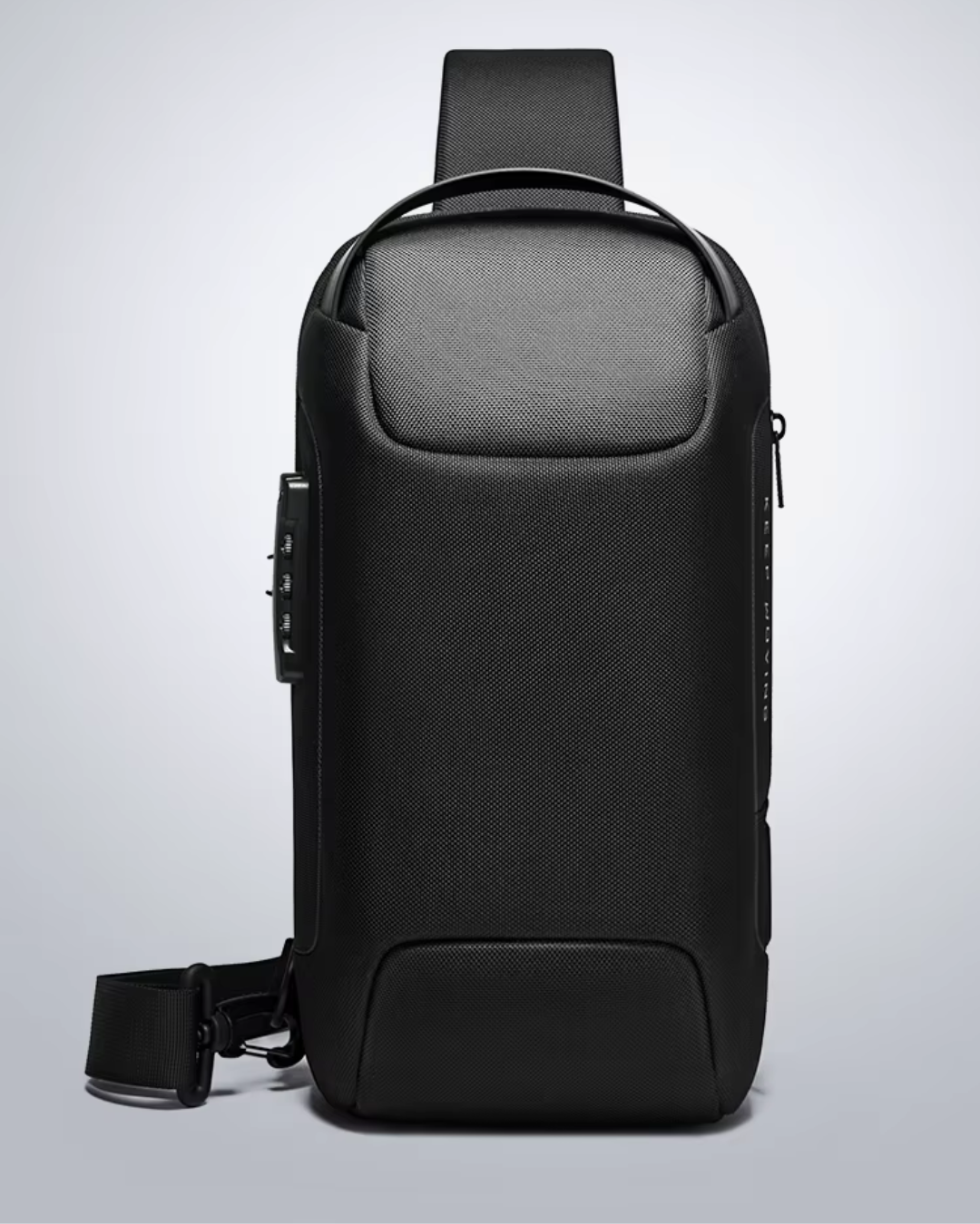 Stöldskyddad och Vattentålig Axelremsväska med USB-laddning-VaruZ-Svart Premium-Hemnix