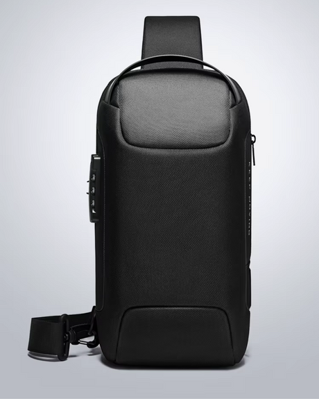 Stöldskyddad och Vattentålig Axelremsväska med USB-laddning-VaruZ-Svart Premium-Hemnix