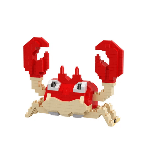 Poke Karaktärs Nanoblocks Anime Byggklossar-Byggsats-BB-Krabby-Hemnix