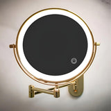 GlamGlow Mirror - Återuppladdningsbar, hopfällbar förstoring-LED-makeup-spegel Carvallo