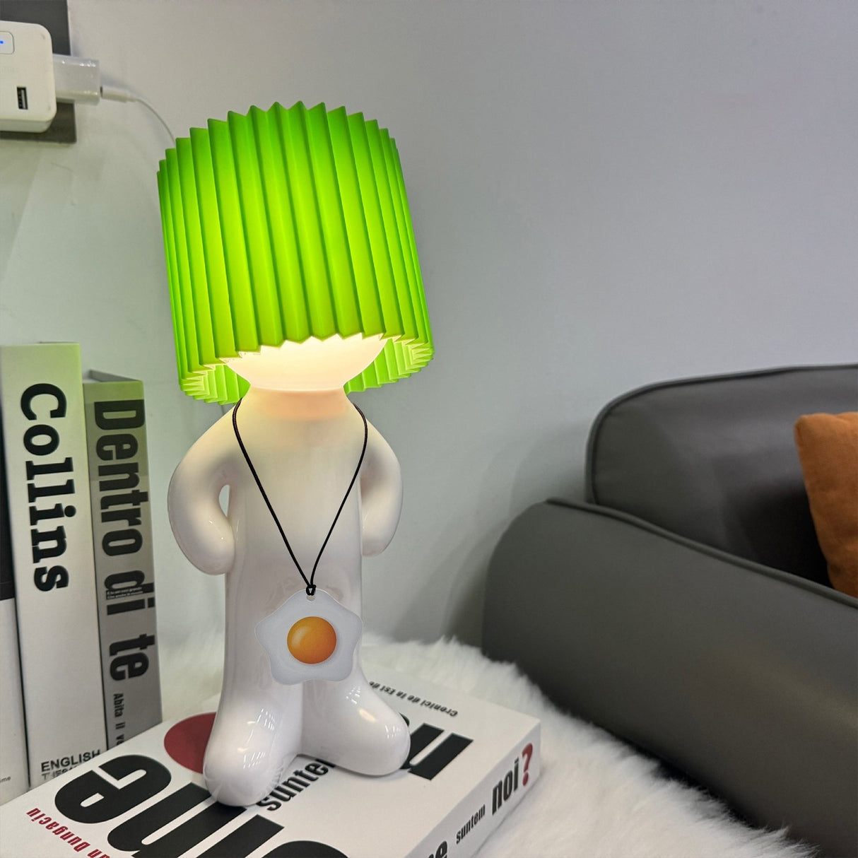 GlowCraft - Dimbar Akryl Bordslampa med LED-belysning och Tryckknappskontroll Carvallo
