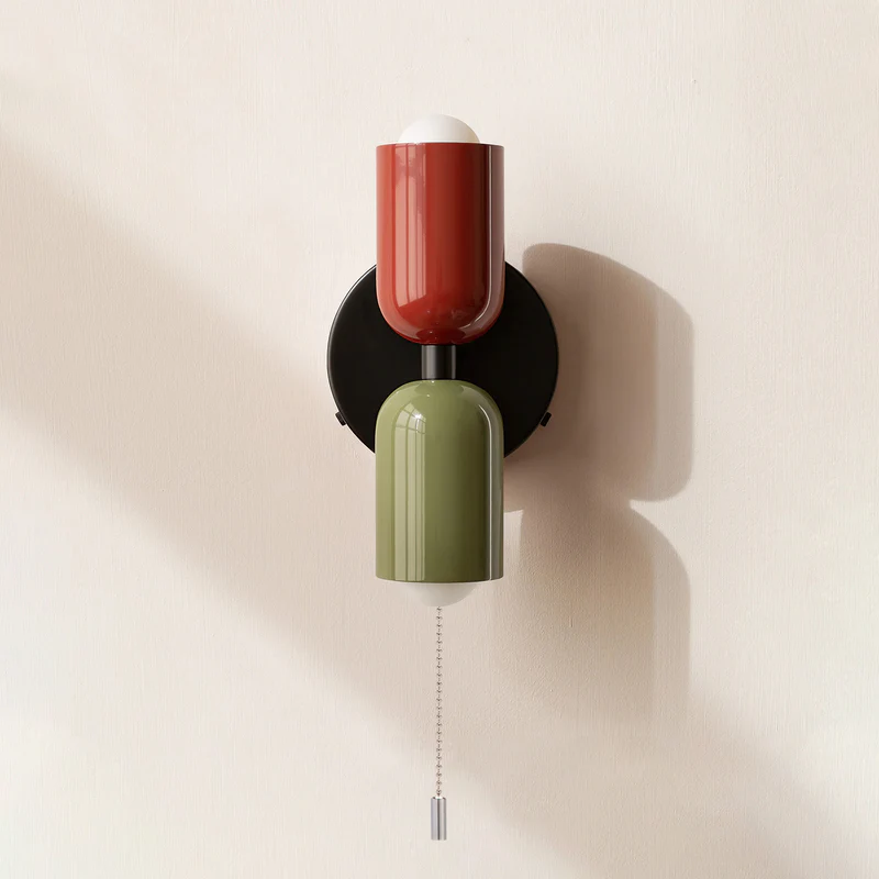 Vägglampa Modern Dubbel Glas Sconce Armatur Carvallo