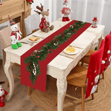 Julbordsduk i Tyg För Matbordet 180x35cm - Dekorera Matbordet i Julstämning-Jul-BB-Stil 2-Hemnix