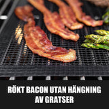 Carvallo BBQ Grillnät / Grillmatta | Non-stick & Återanvändbar | Värmeresistent upp till 370 °C | För kött, fisk & grönsaker Carvallo
