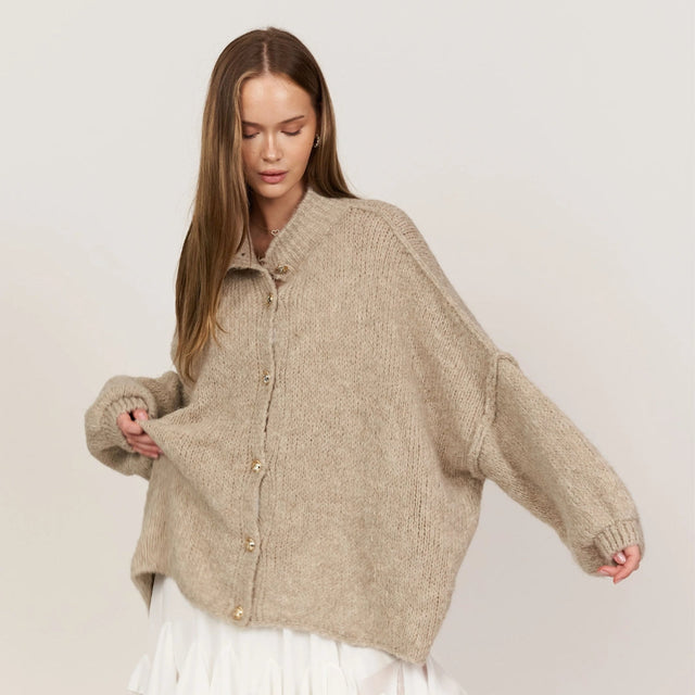 Chaleur™ Oversized kofta-Hemnix-Beige-S-Hemnix