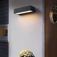 Vägglampa Modern Svart Vattentät Utomhuslampa Carvallo