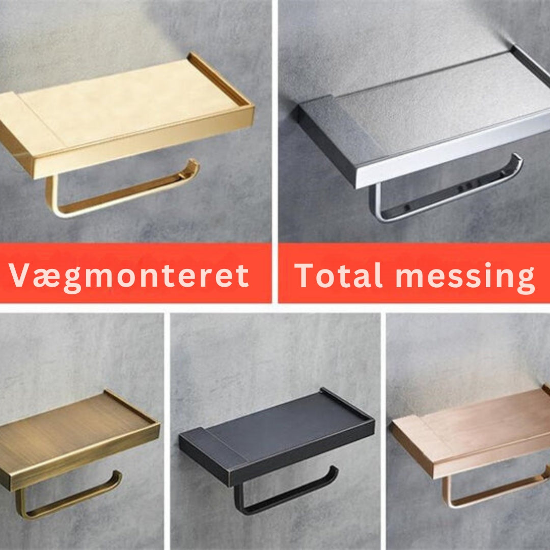 Carvallo – Elegant toalettpappershållare med hyllförvaring Carvallo