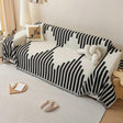 Modern Monochrome Feather Sofa Cover Carvallo