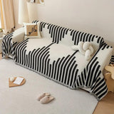 Modern Monochrome Feather Sofa Cover Carvallo