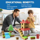 1OOPcs STEM Lärande Magnetiska Byggblock Carvallo
