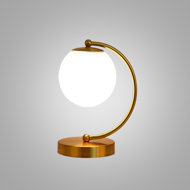 LumeSphere – Dimbar LED Bordslampa med Glaskula för Vardagsrum och Sovrum Carvallo