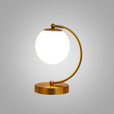 LumeSphere – Dimbar LED Bordslampa med Glaskula för Vardagsrum och Sovrum Carvallo