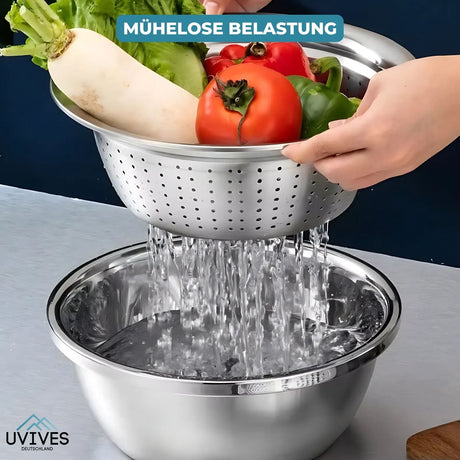 Carvallo - 6-i-1-bassäng i rostfritt stål Carvallo