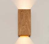 NordicGlow – Rustik Trä Vägglampa med LED Belysning för Vardagsrum och Sovrum Carvallo